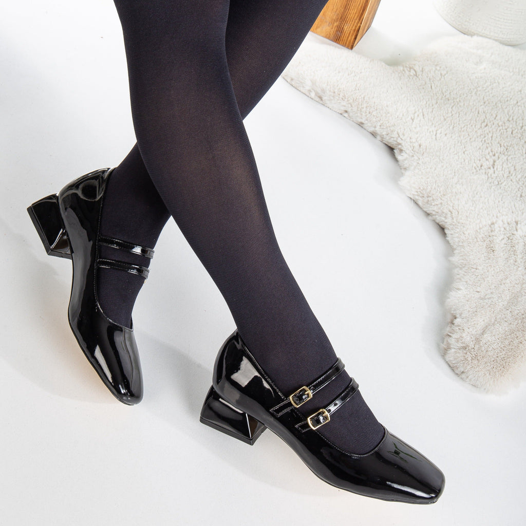 Lizbeth - Black Mary Jane Shoes by Prologue Shoes - Bare Fashion