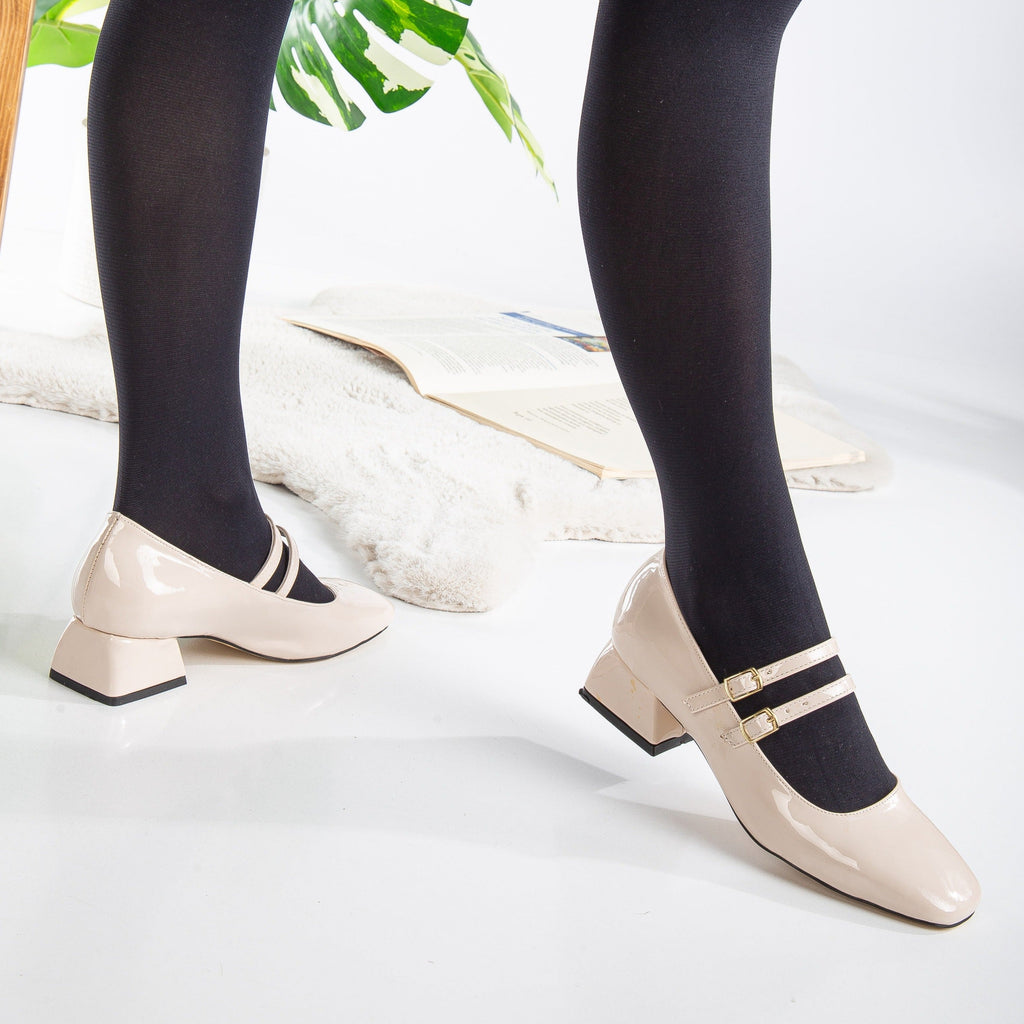 Lizbeth - Beige Mary Jane Shoes by Prologue Shoes - Bare Fashion