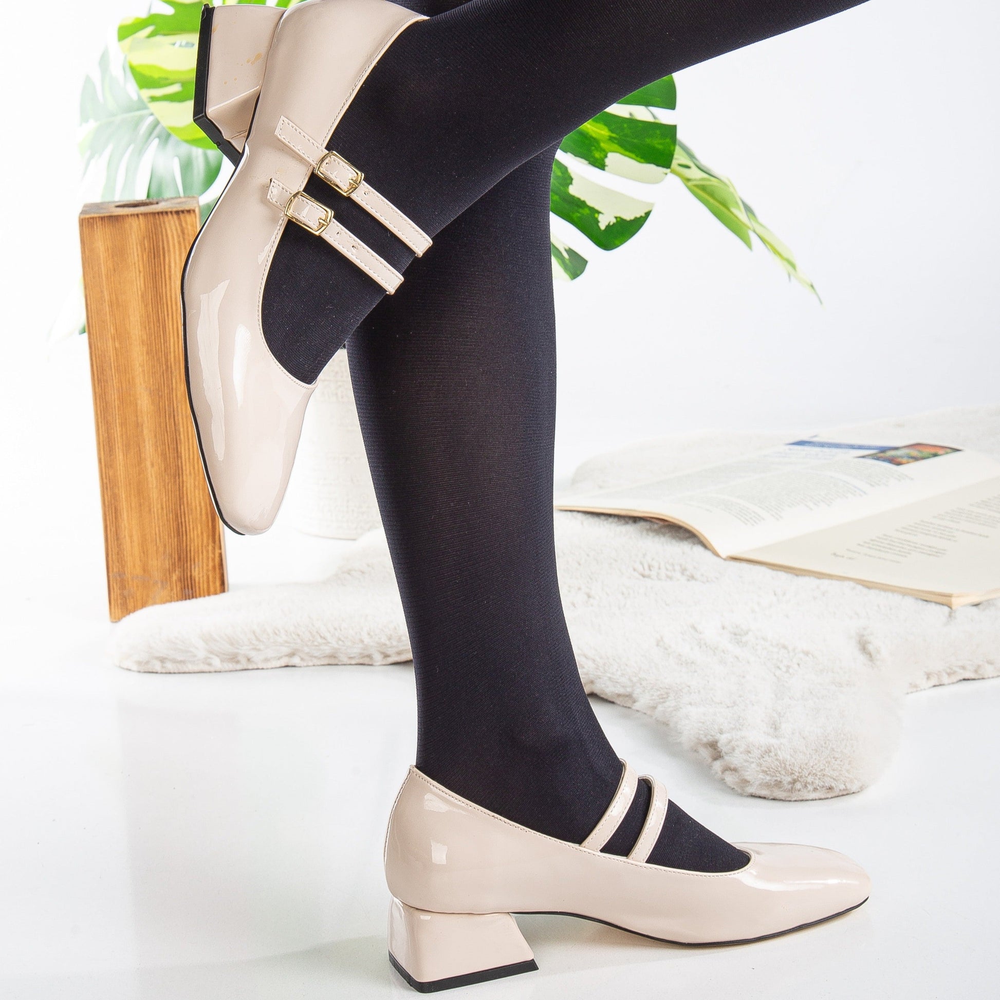 Lizbeth - Beige Mary Jane Shoes by Prologue Shoes - Bare Fashion