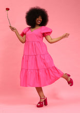 Load image into Gallery viewer, Pink Cotton Tiered Midi Dress by Fika - Bare Fashion
