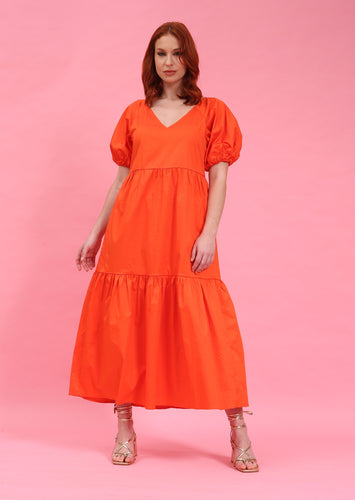 Cotton Poplin Maxi Dress by Fika - Bare Fashion