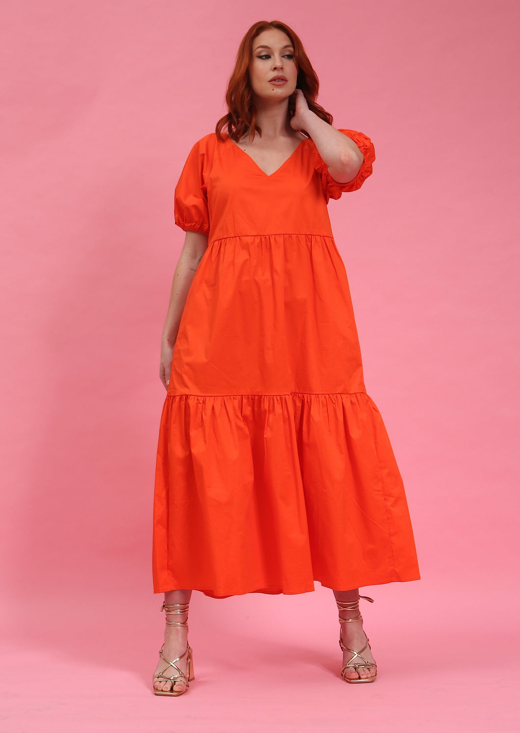 Cotton Poplin Maxi Dress by Fika - Bare Fashion