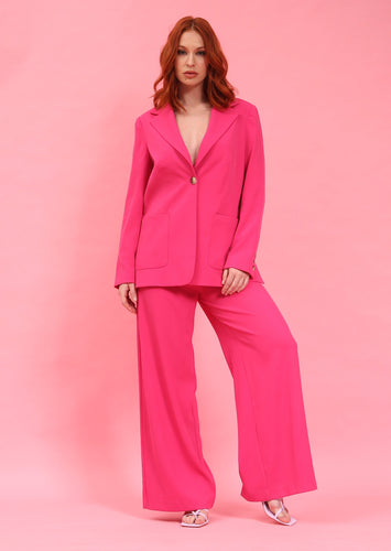 Pink Relaxed Blazer by Fika - Bare Fashion