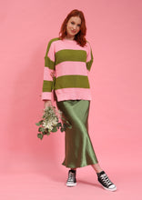 Load image into Gallery viewer, Khaki Satin Skirt by Fika - Bare Fashion
