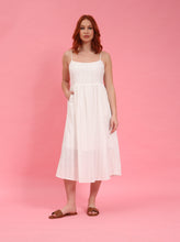 Load image into Gallery viewer, White Broderie Midi Dress by Fika - Bare Fashion
