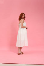 Load image into Gallery viewer, Dane White Broderie Midi Dress by Fika - Bare Fashion
