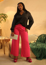 Load image into Gallery viewer, Pink Wide Leg Trouser by Fika - Bare Fashion
