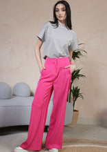 Load image into Gallery viewer, Pink Wide Leg Trouser by Fika - Bare Fashion
