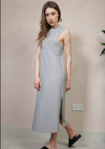 Stripe Knit Midi Dress by Fika - Bare Fashion