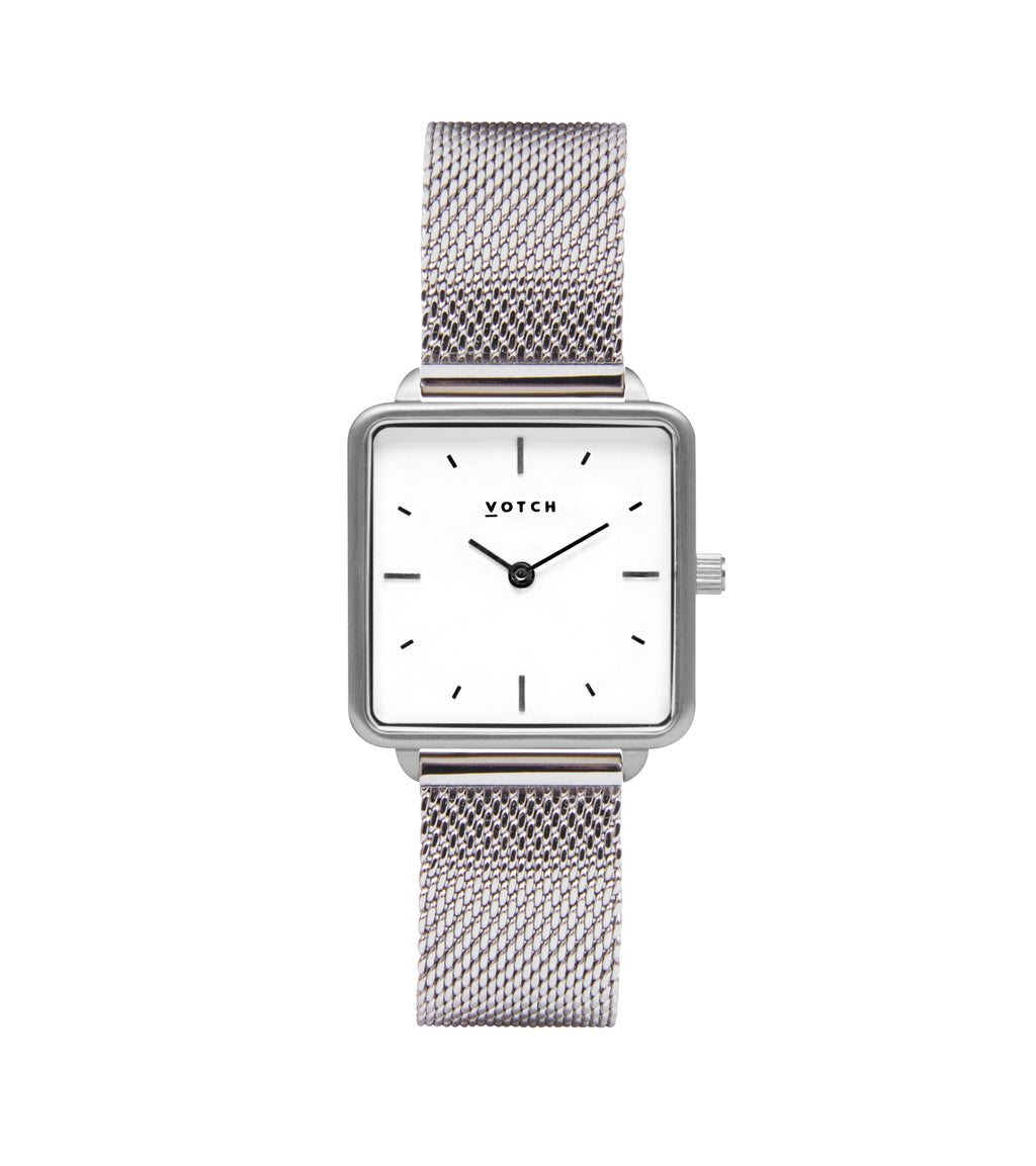 Silver & Mesh Watch | Kindred by Votch - Bare Fashion