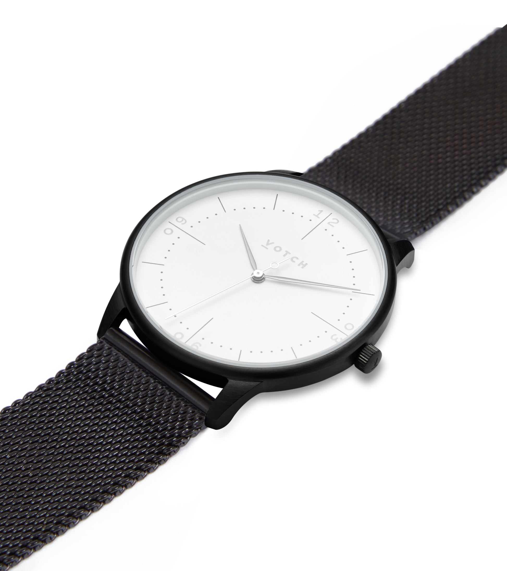Black & Black Watch | Aalto Mesh by Votch - Bare Fashion