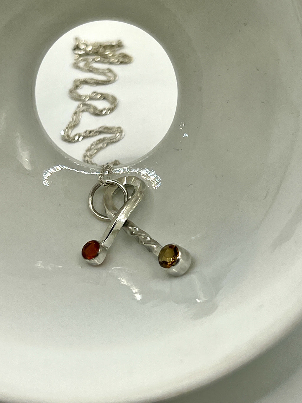Citrine & Carnelian pendant by By Glorya - Bare Fashion