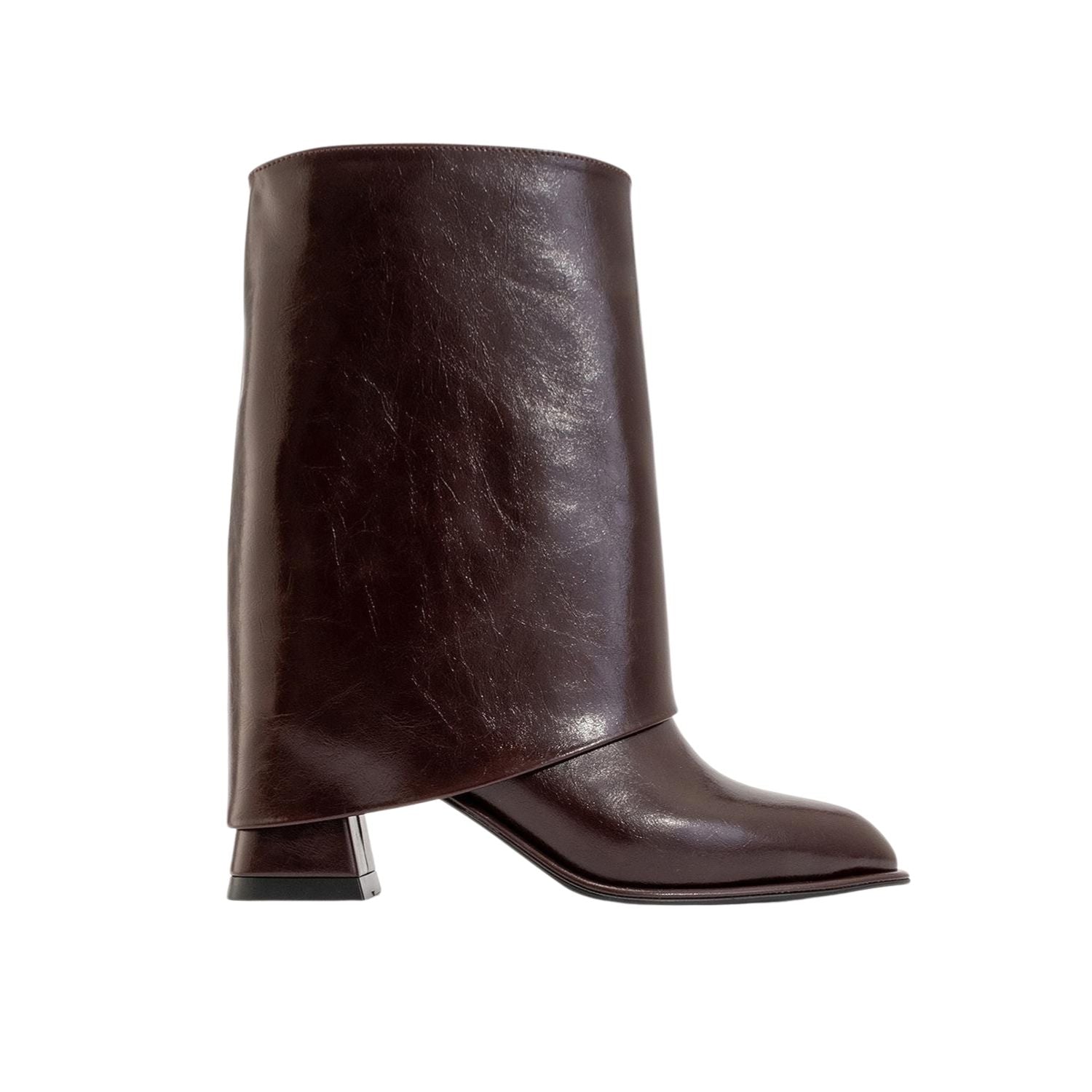 Ellas Burgundy Chunky Heel Boot (Women) by Prologue Shoes - Bare Fashion