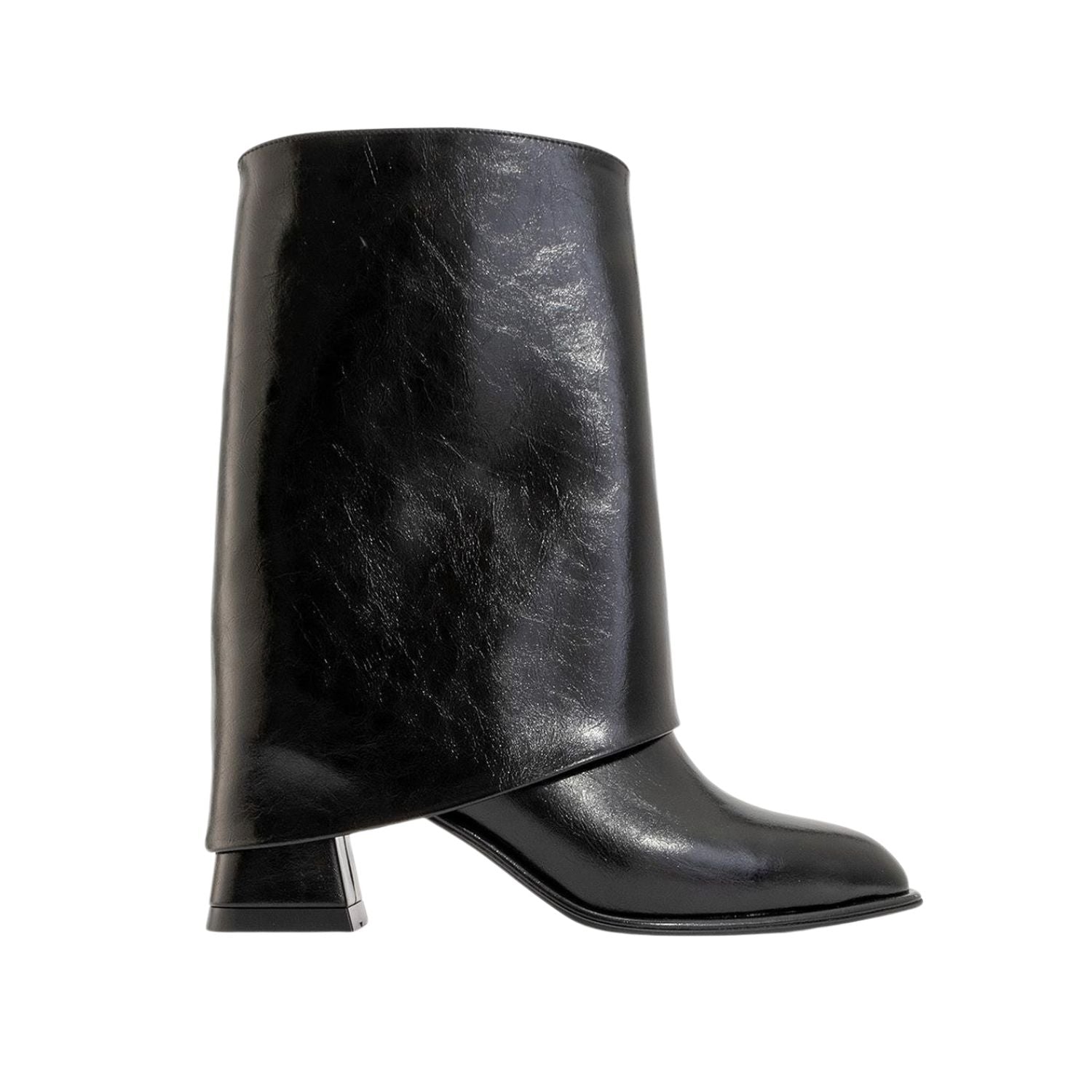 Ellas Black Chunky Heel Boot (Women) by Prologue Shoes - Bare Fashion