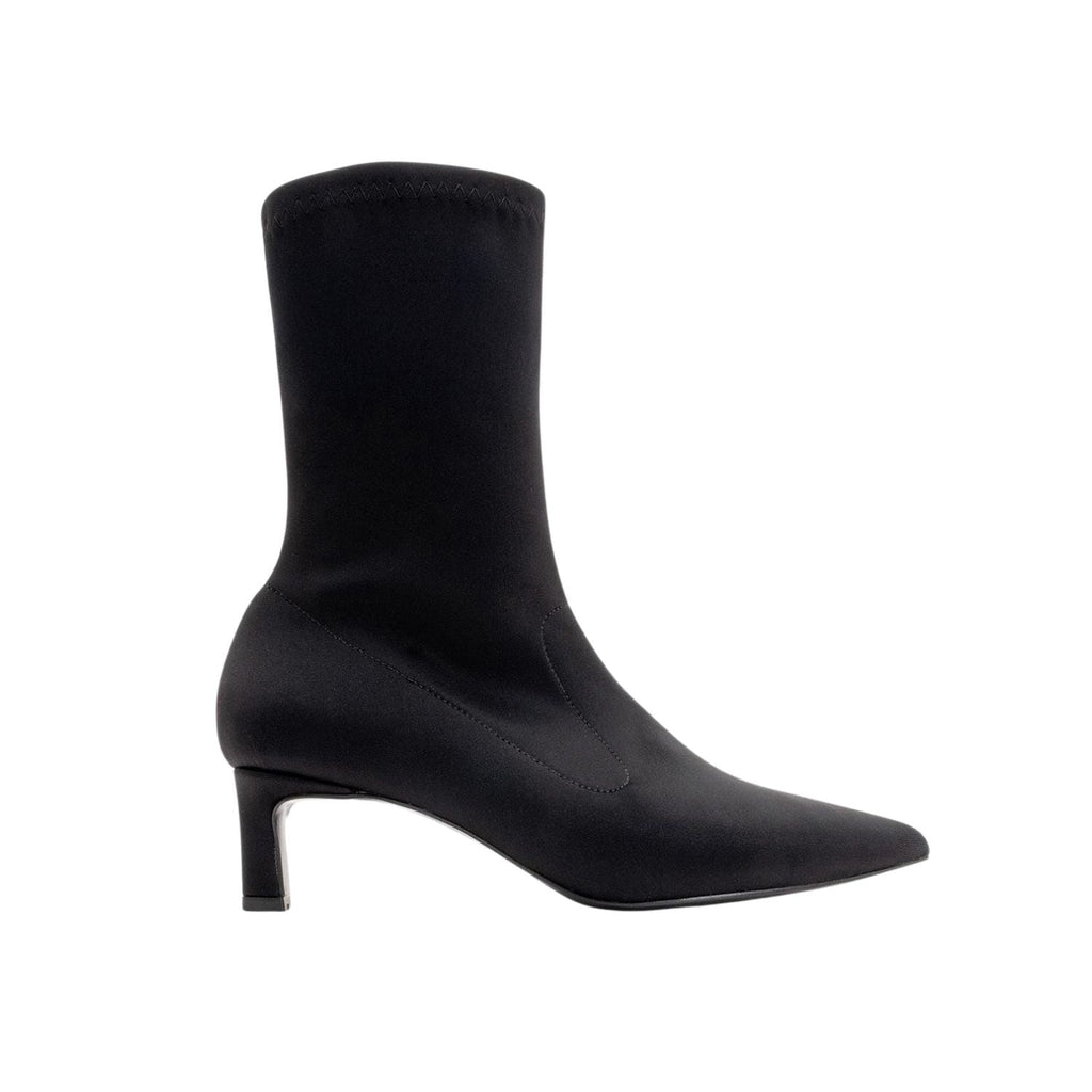 Lewin Black Stretch Pointed Toe Stiletto Boot (Women) by Prologue Shoes - Bare Fashion