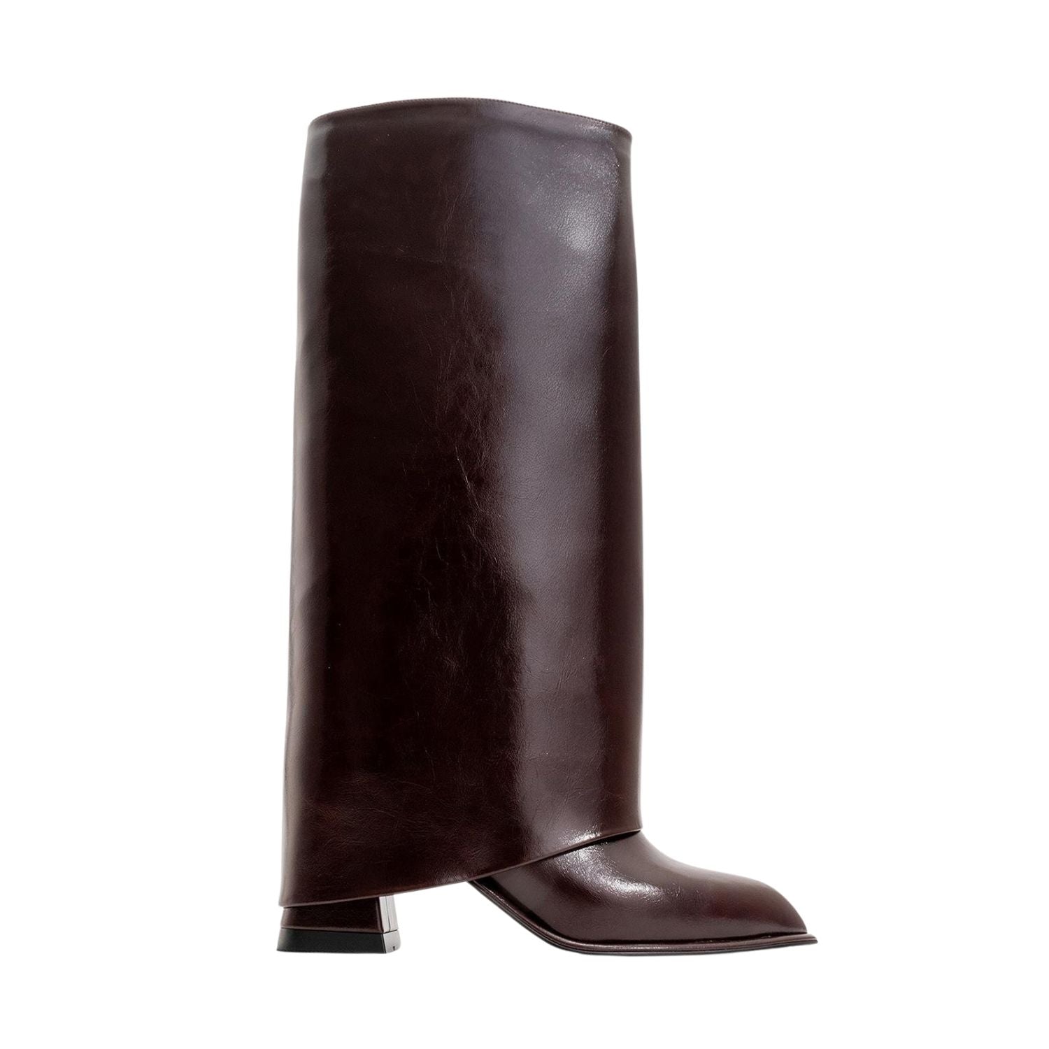 Maybe Burgundy Chunky Heel Boot (Women) by Prologue Shoes - Bare Fashion