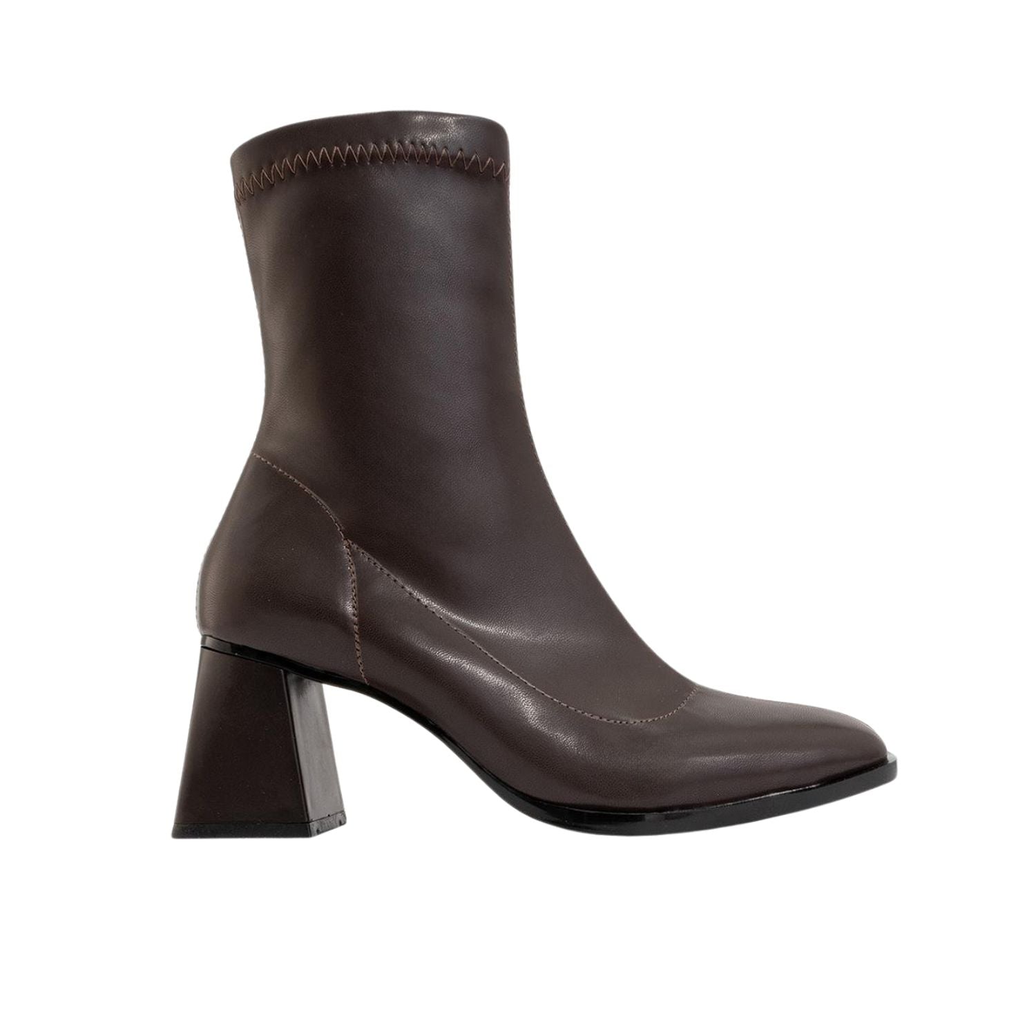 Plesa Dark Brown Chunky Heel Boot (Women) by Prologue Shoes - Bare Fashion