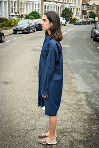 catalpa denim shirt dress by Mariañes - Bare Fashion