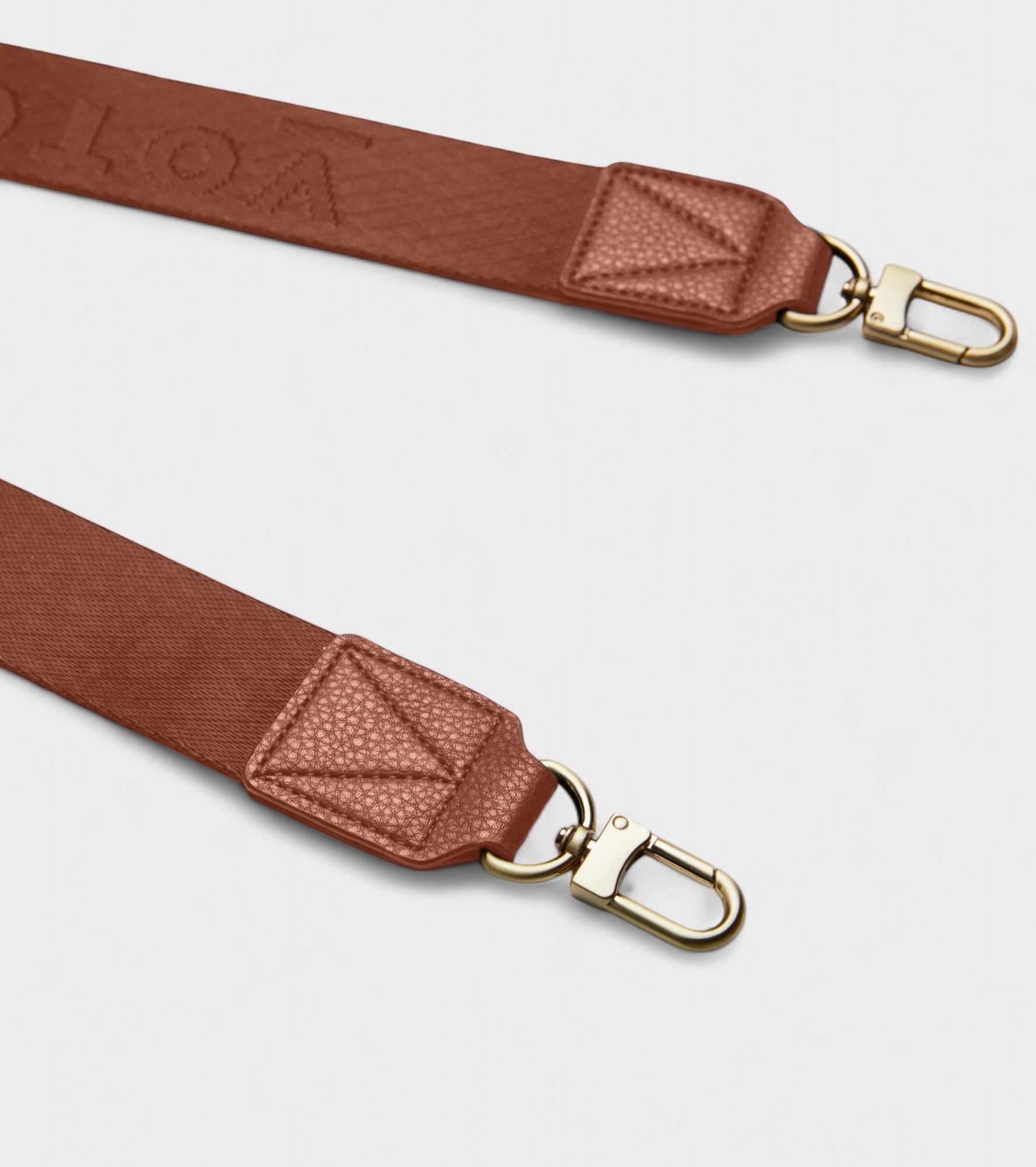 Votch Logo Bag Strap in brown by Votch - Bare Fashion