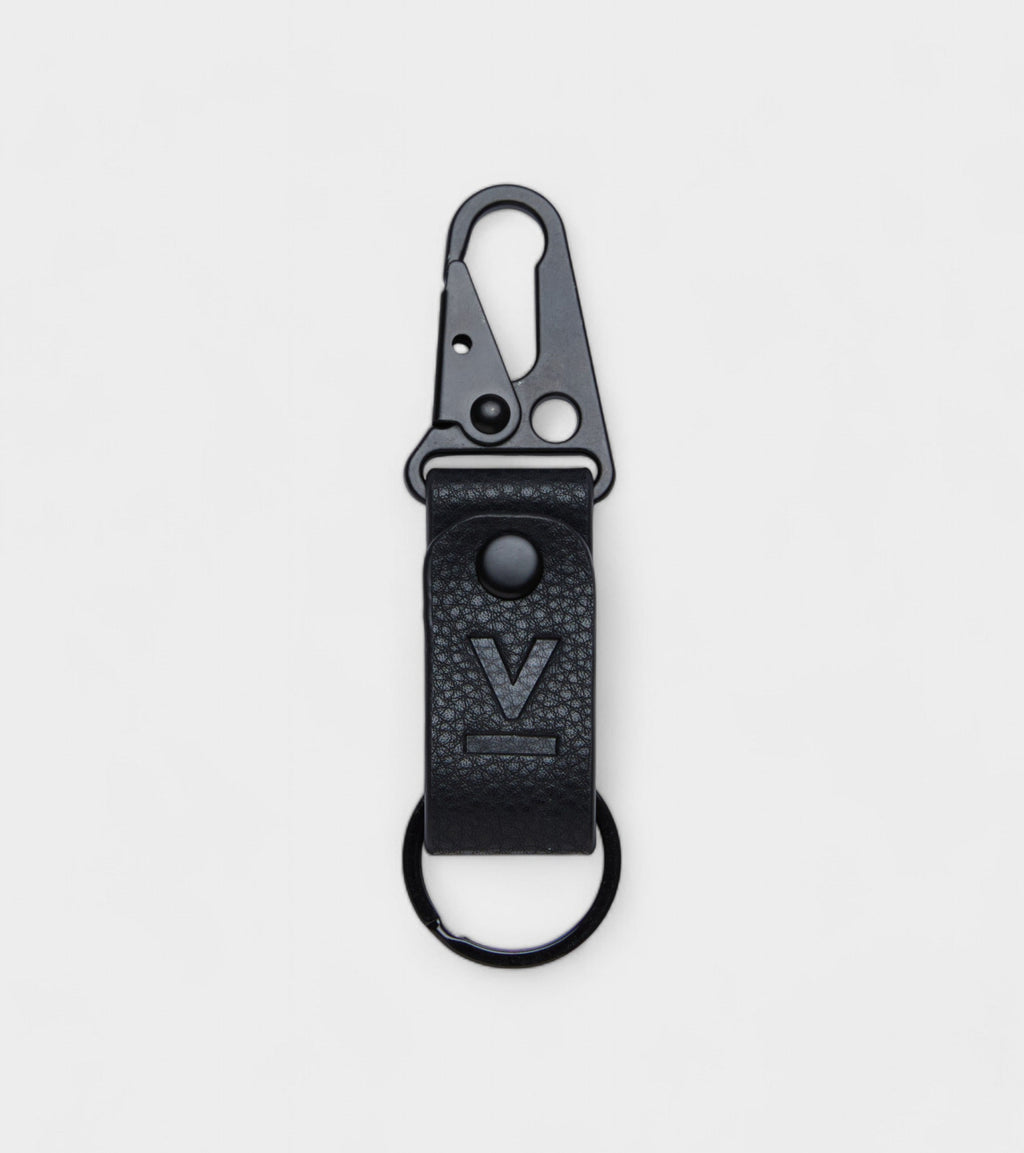 Ray Vegan Bio-Based Bamboo Key ring in black by Votch - Bare Fashion