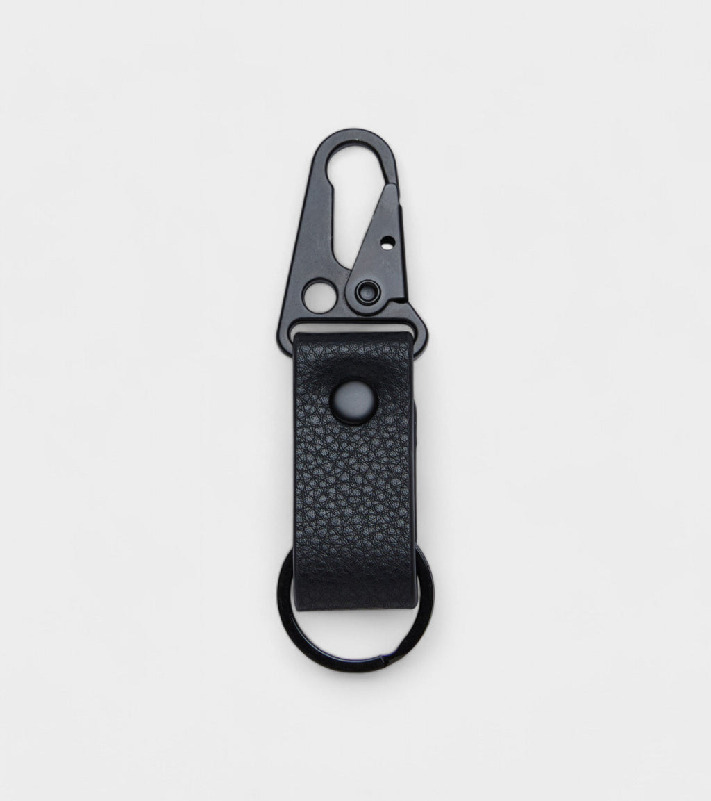 Ray Vegan Bio-Based Bamboo Key ring in black by Votch - Bare Fashion