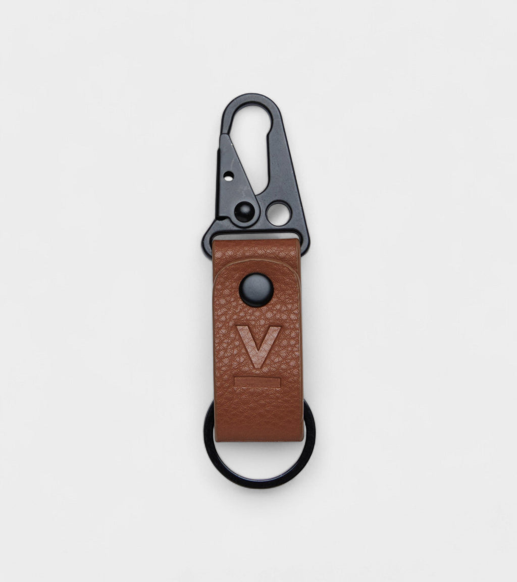 Ray Vegan Bio-Based Bamboo Key ring in brown by Votch - Bare Fashion