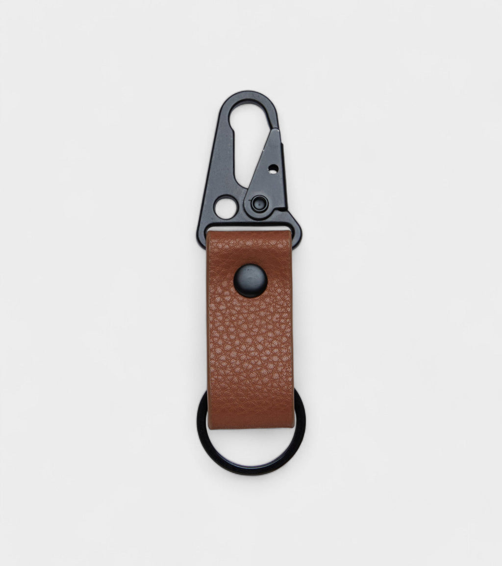 Ray Vegan Bio-Based Bamboo Key ring in brown by Votch - Bare Fashion