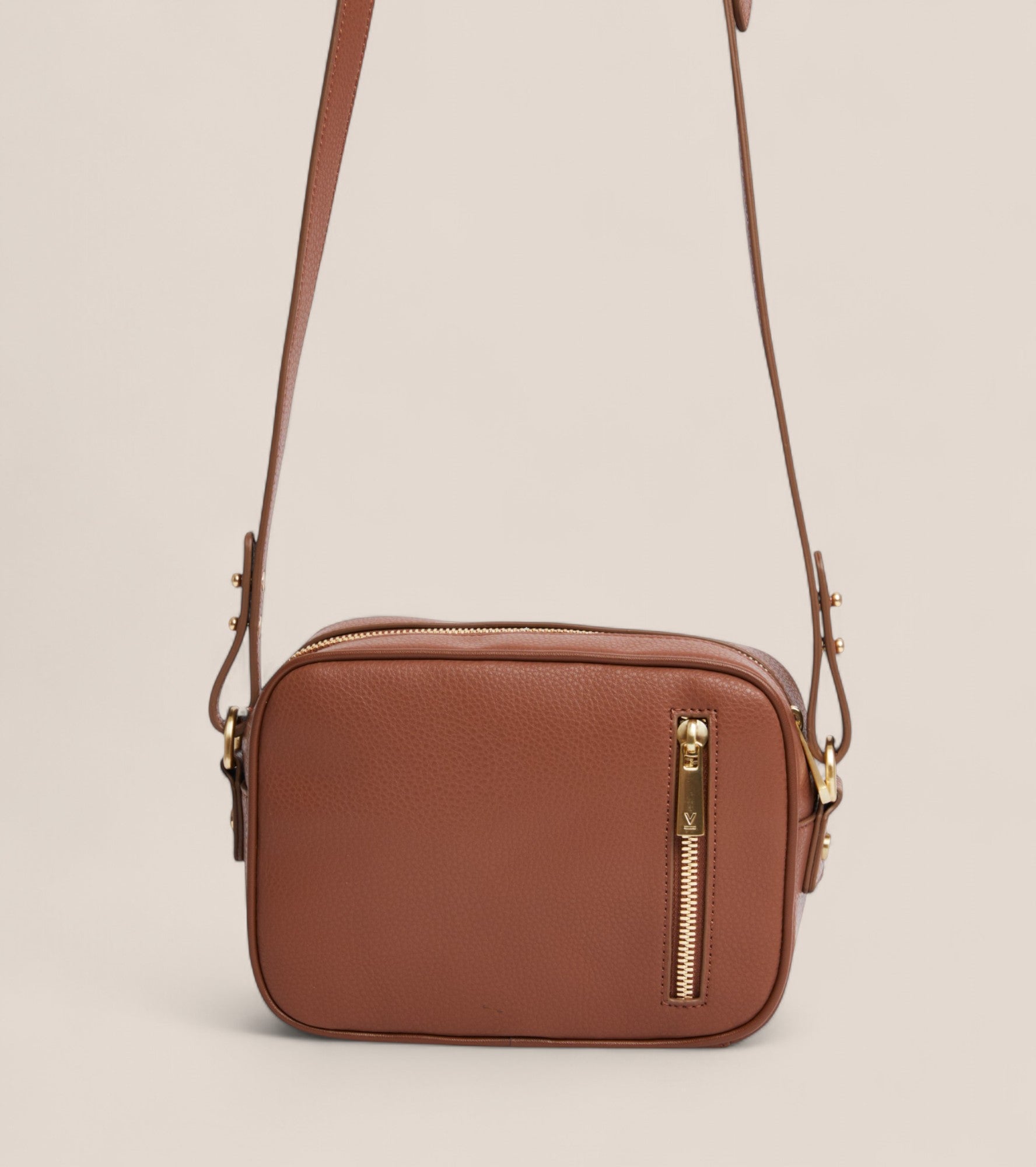 Silvie Vegan Bio-Based Bamboo Dual-Look Bamboo Crossbody Bag in Brown by Votch - Bare Fashion