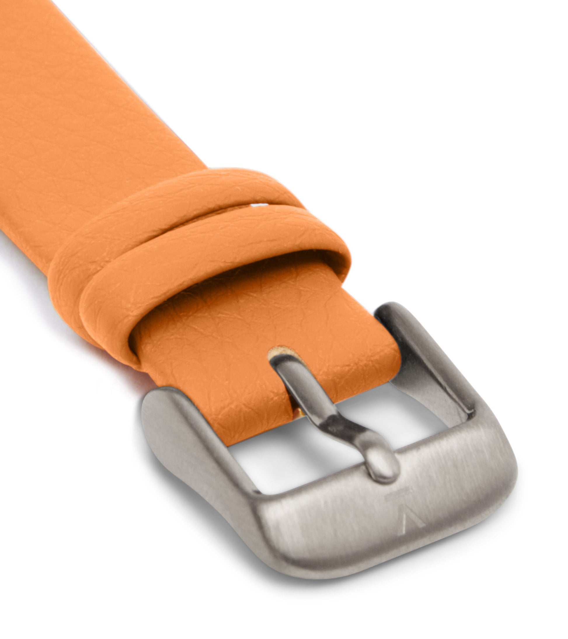 Burnt orange with brushed silver buckle | 16mm by Votch - Bare Fashion