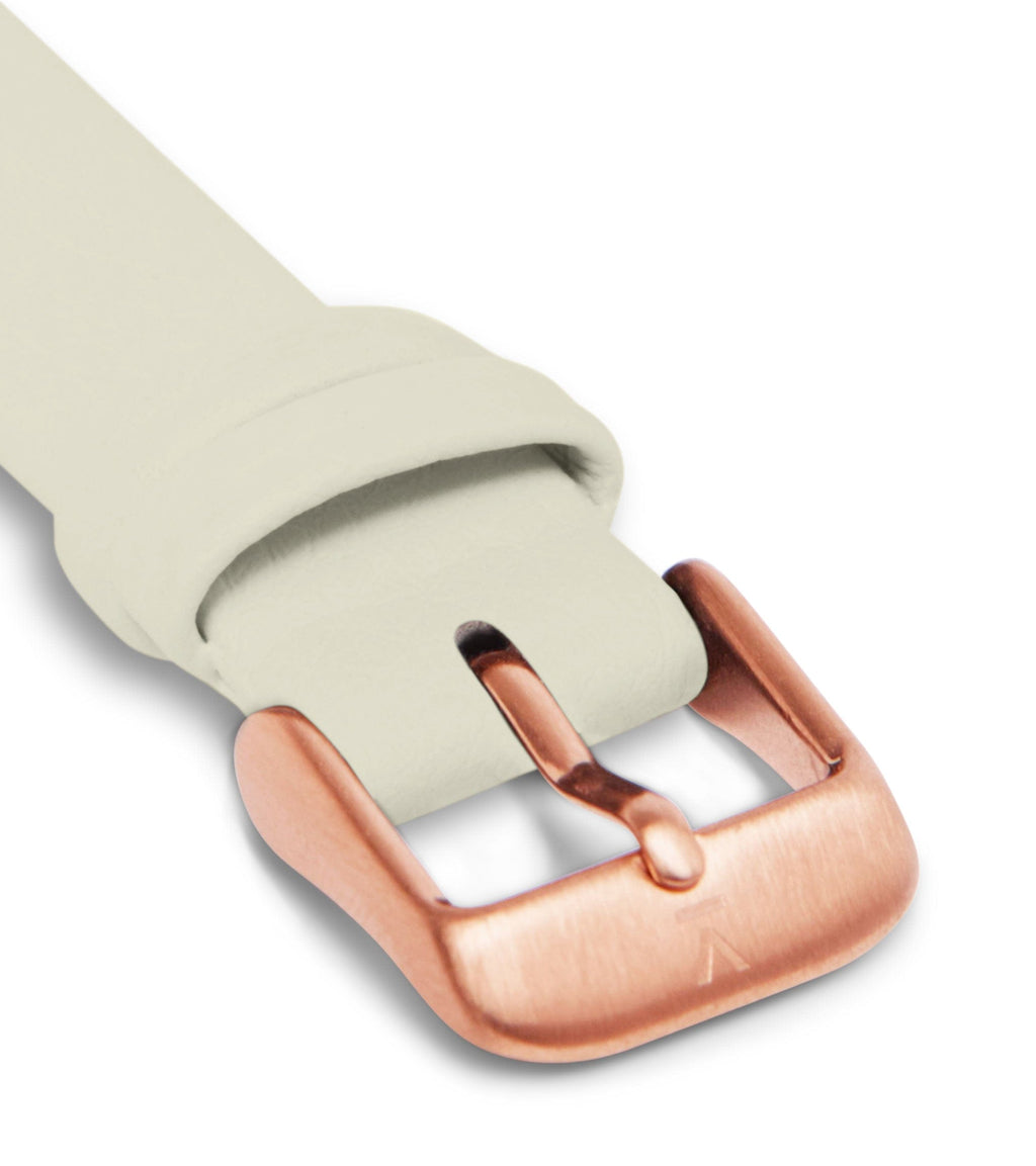 Rose Gold & Linen Watch | Petite by Votch - Bare Fashion