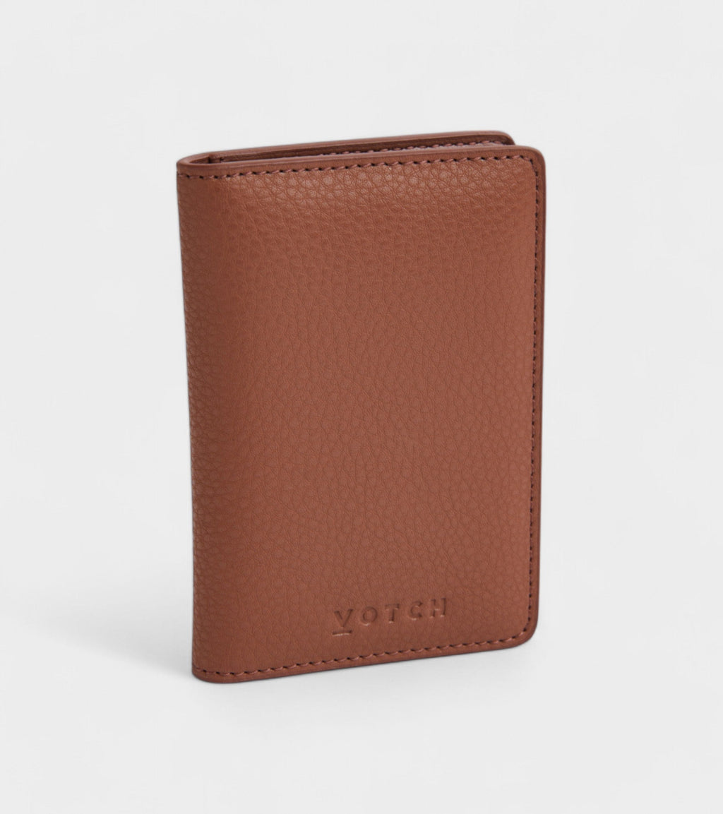 Wilf Vegan Bio-Based Bamboo Bifold Wallet in Brown by Votch - Bare Fashion