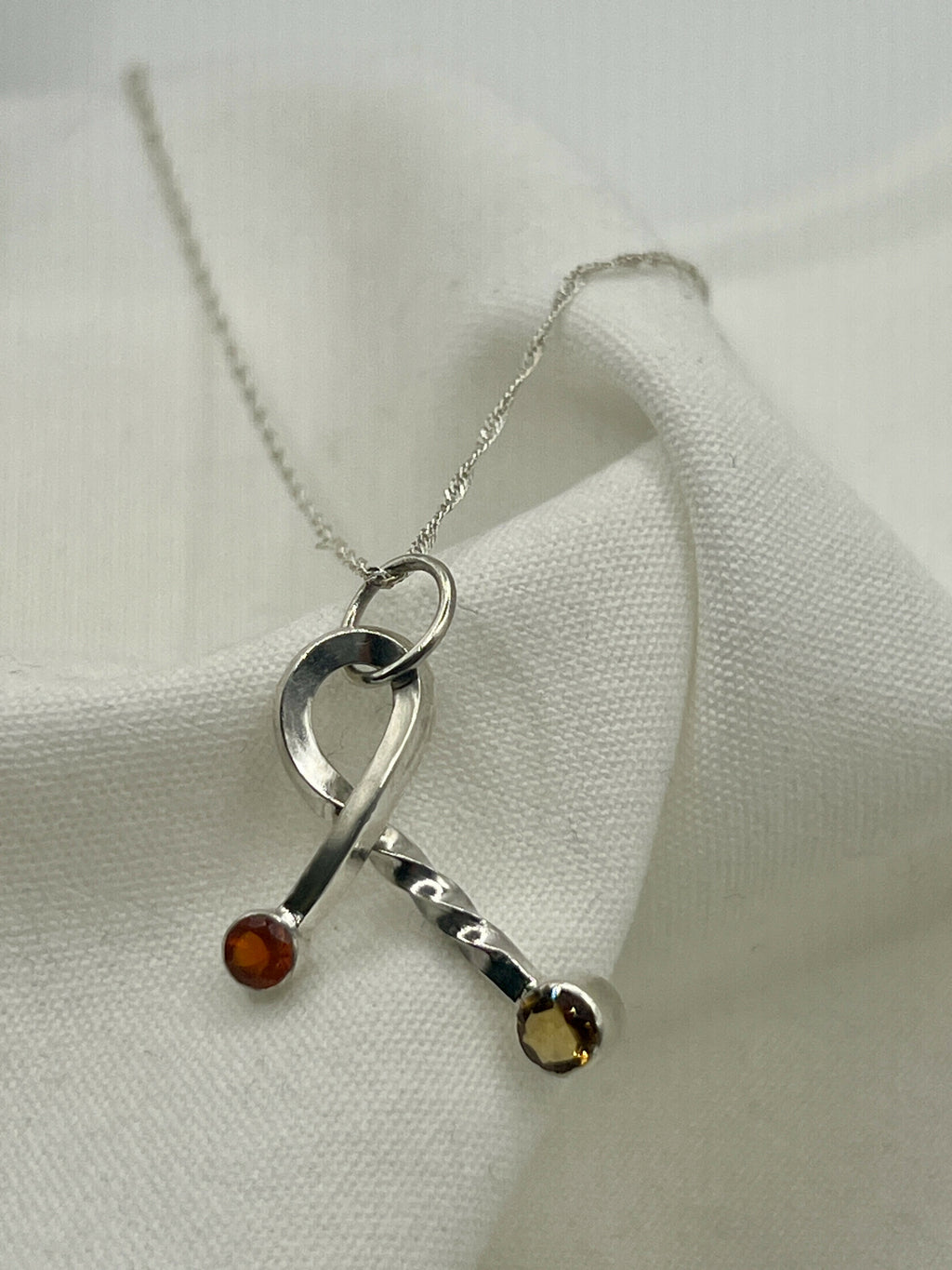 Citrine & Carnelian pendant by By Glorya - Bare Fashion