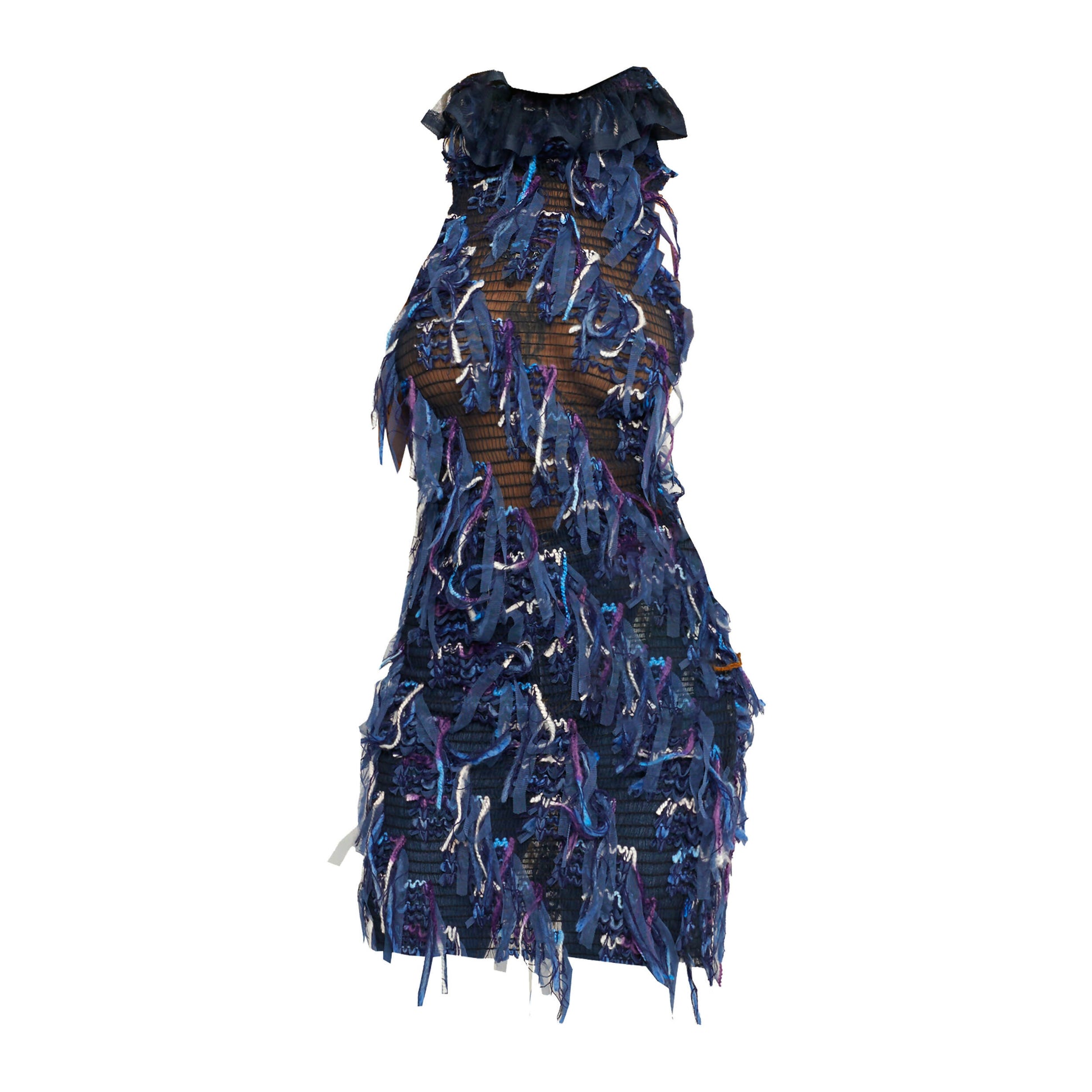 Goddess Summer Dress Denim Blue by Sarah Regensburger - Bare Fashion