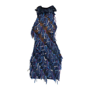 Goddess Summer Dress Denim Blue by Sarah Regensburger - Bare Fashion