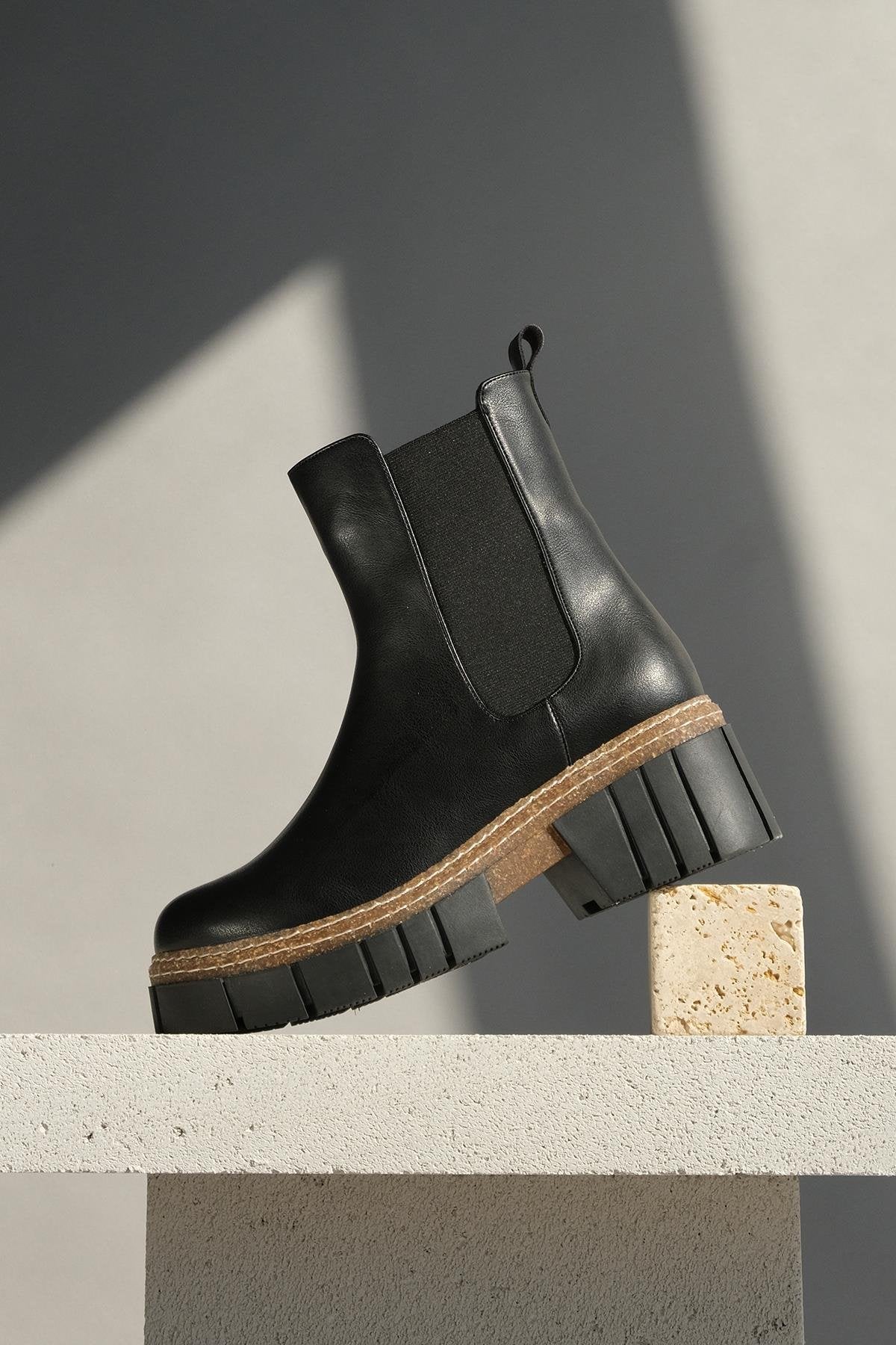 Luz Black Cilt Block Heel Boot (Women) by Prologue Shoes - Bare Fashion