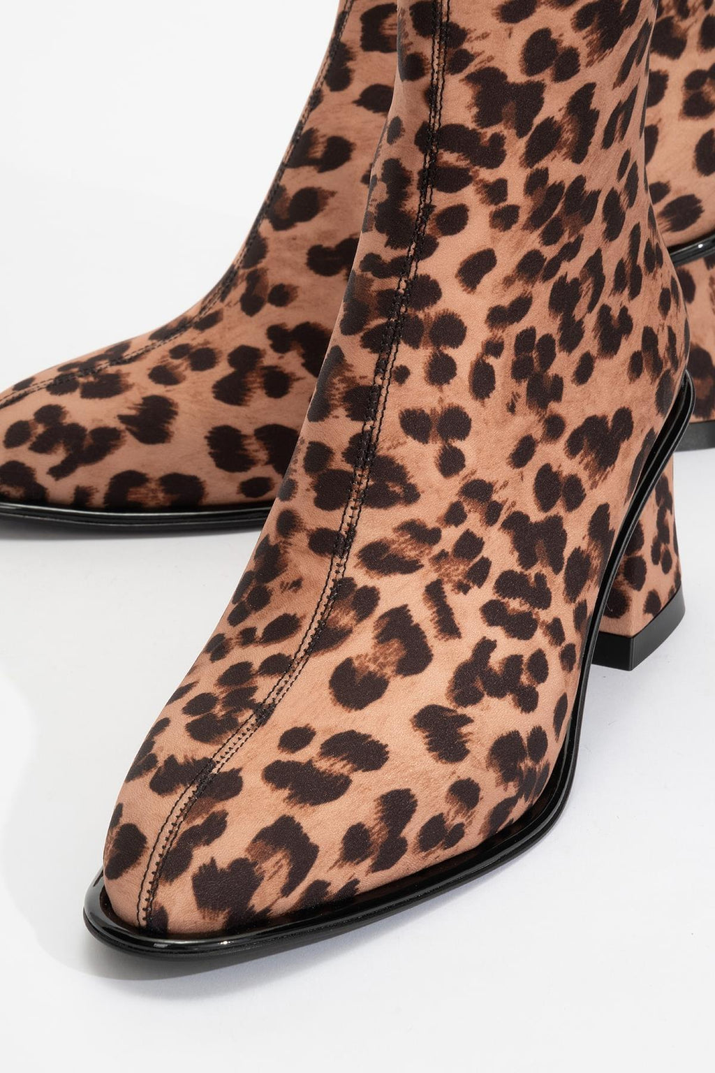 Alba Leopard Block Heel Boot (Women) by Prologue Shoes - Bare Fashion