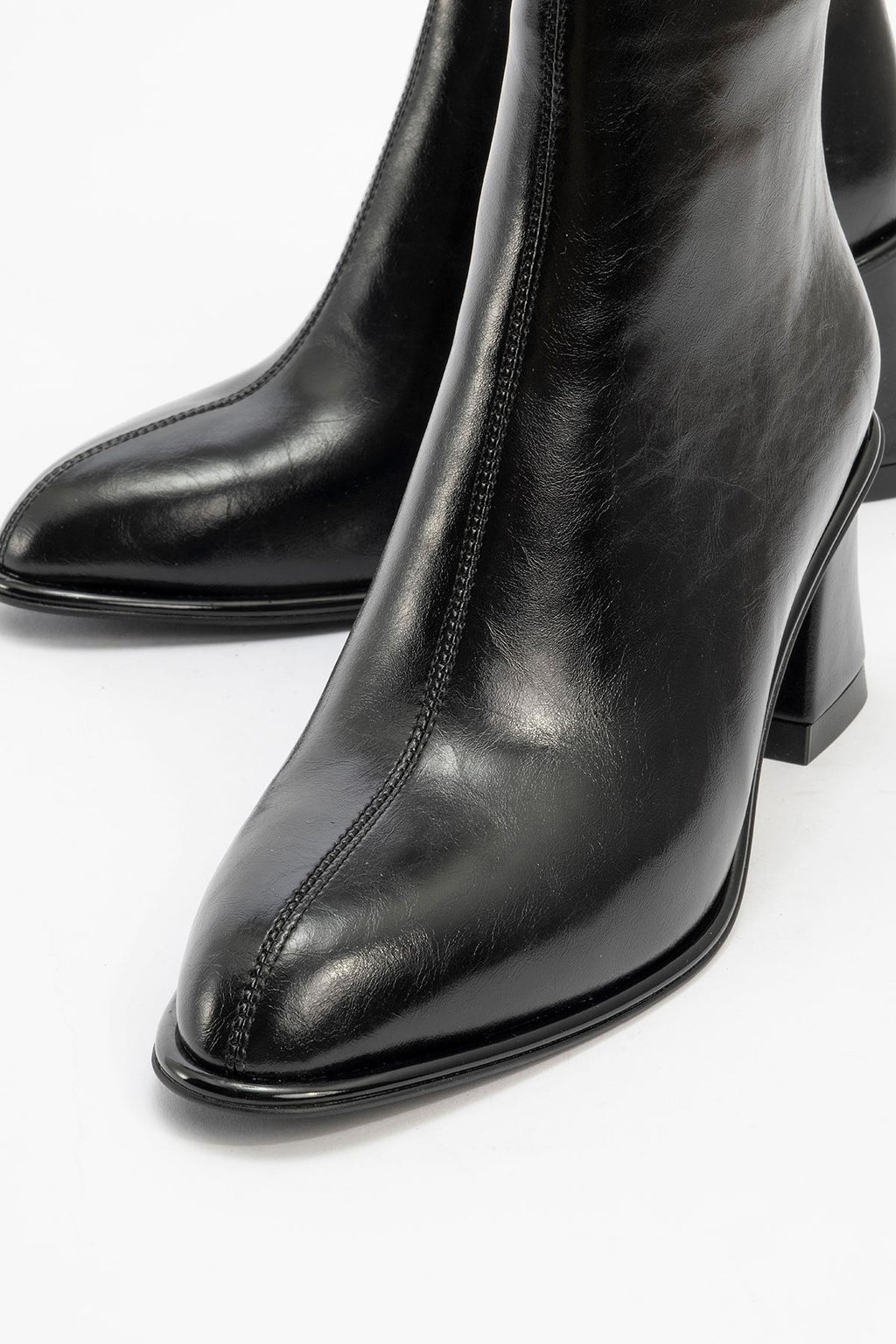 Alba Black Block Heel Boot (Women) by Prologue Shoes - Bare Fashion