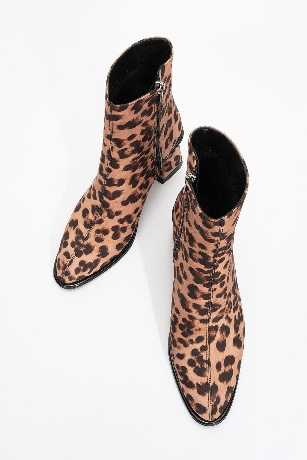 Alba Leopard Block Heel Boot (Women) by Prologue Shoes - Bare Fashion