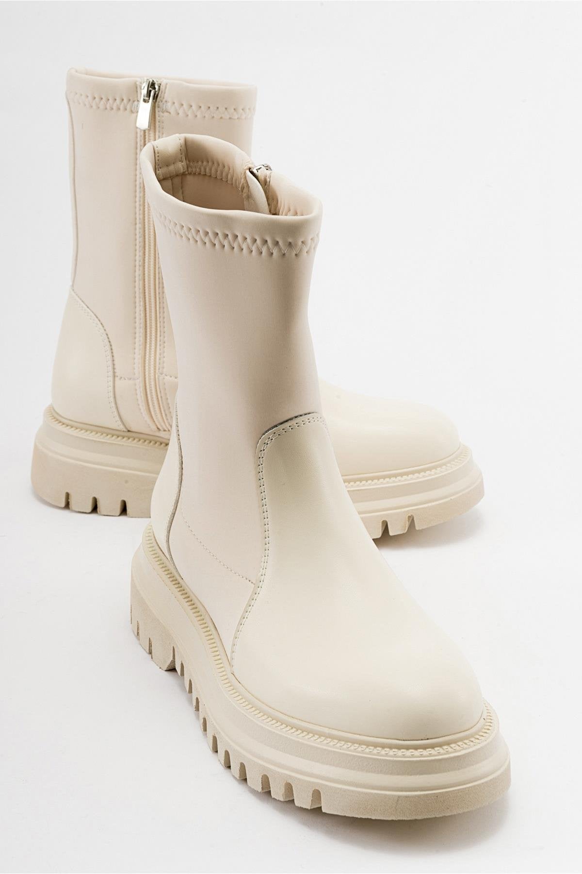 Alias Beige Scuba Boot (Women) by Prologue Shoes - Bare Fashion