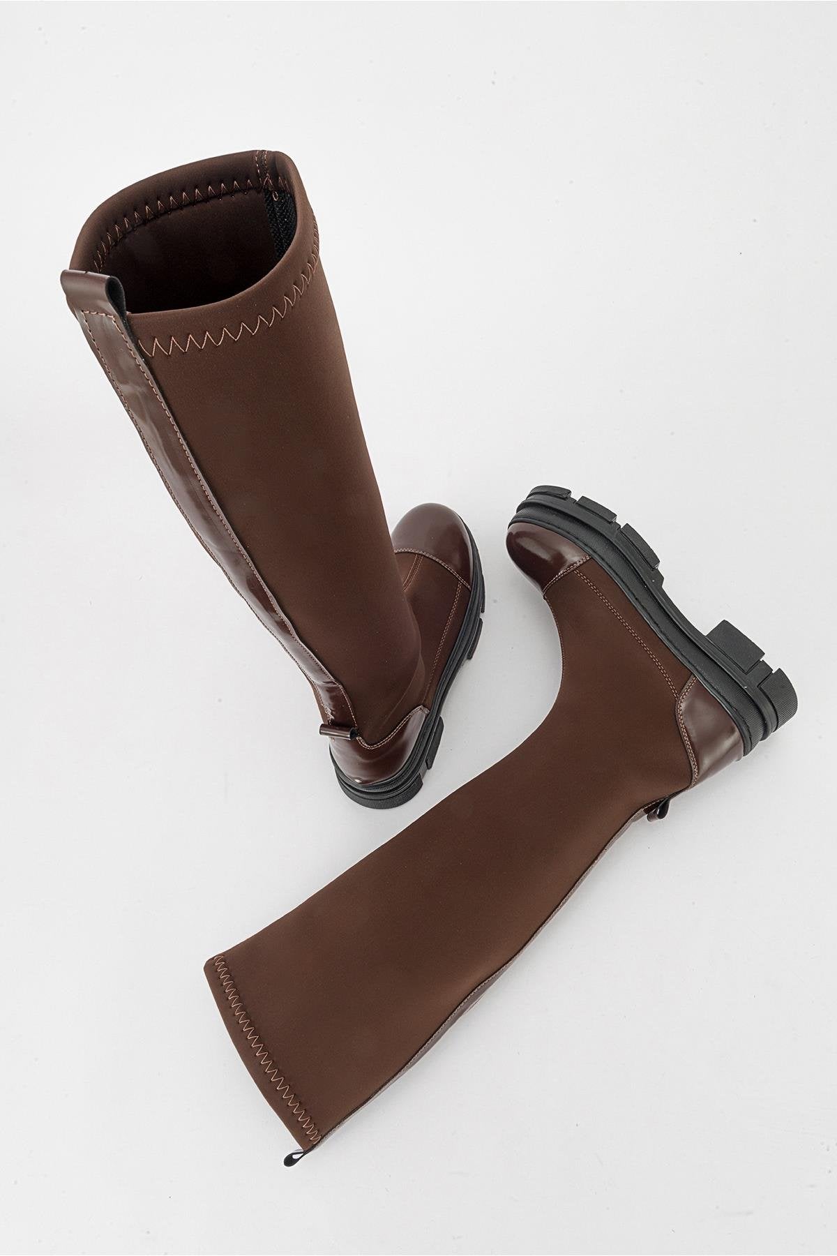 Bella Brown Scuba Boot (Women) by Prologue Shoes - Bare Fashion