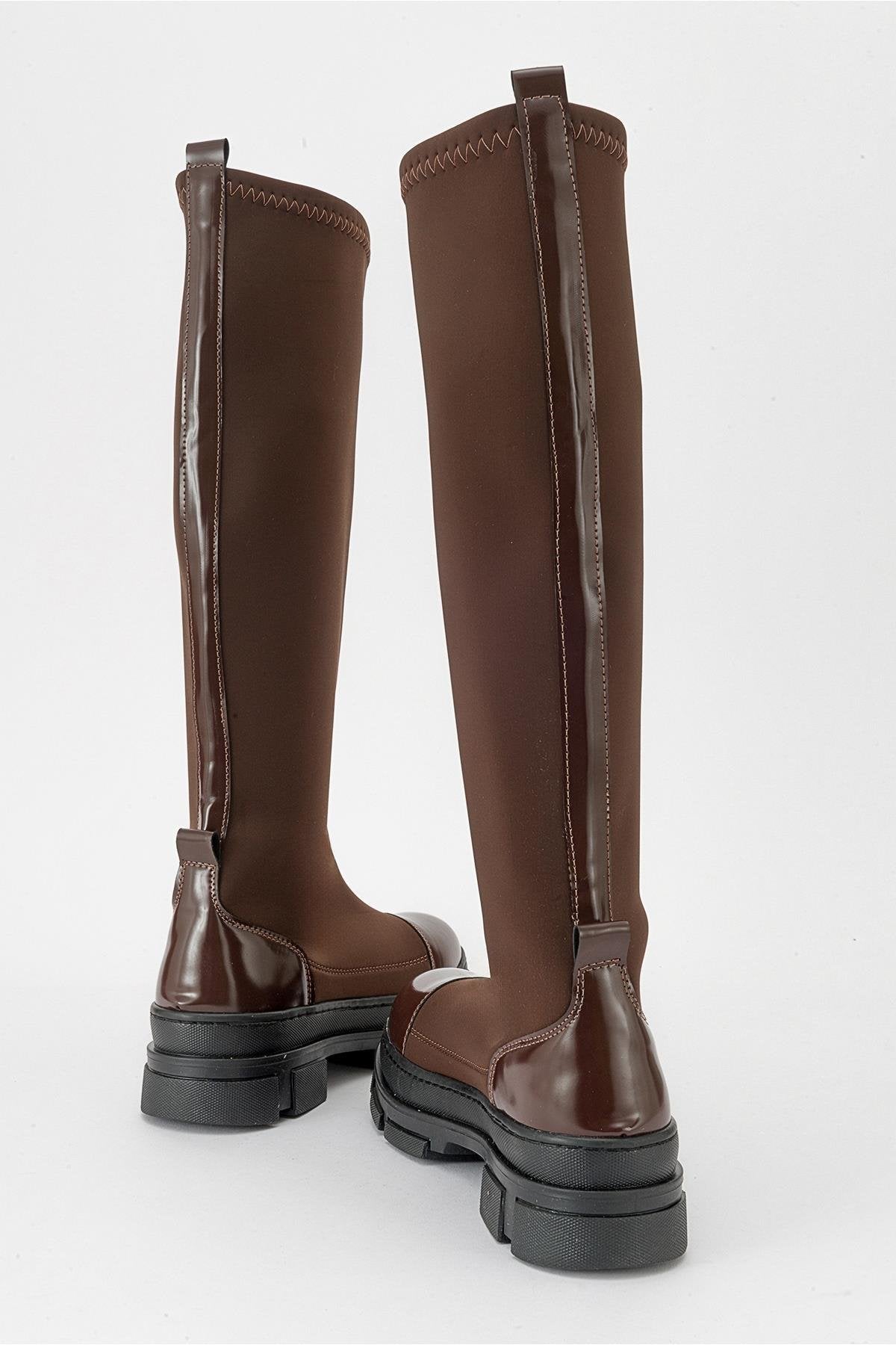 Bella Brown Scuba Boot (Women) by Prologue Shoes - Bare Fashion