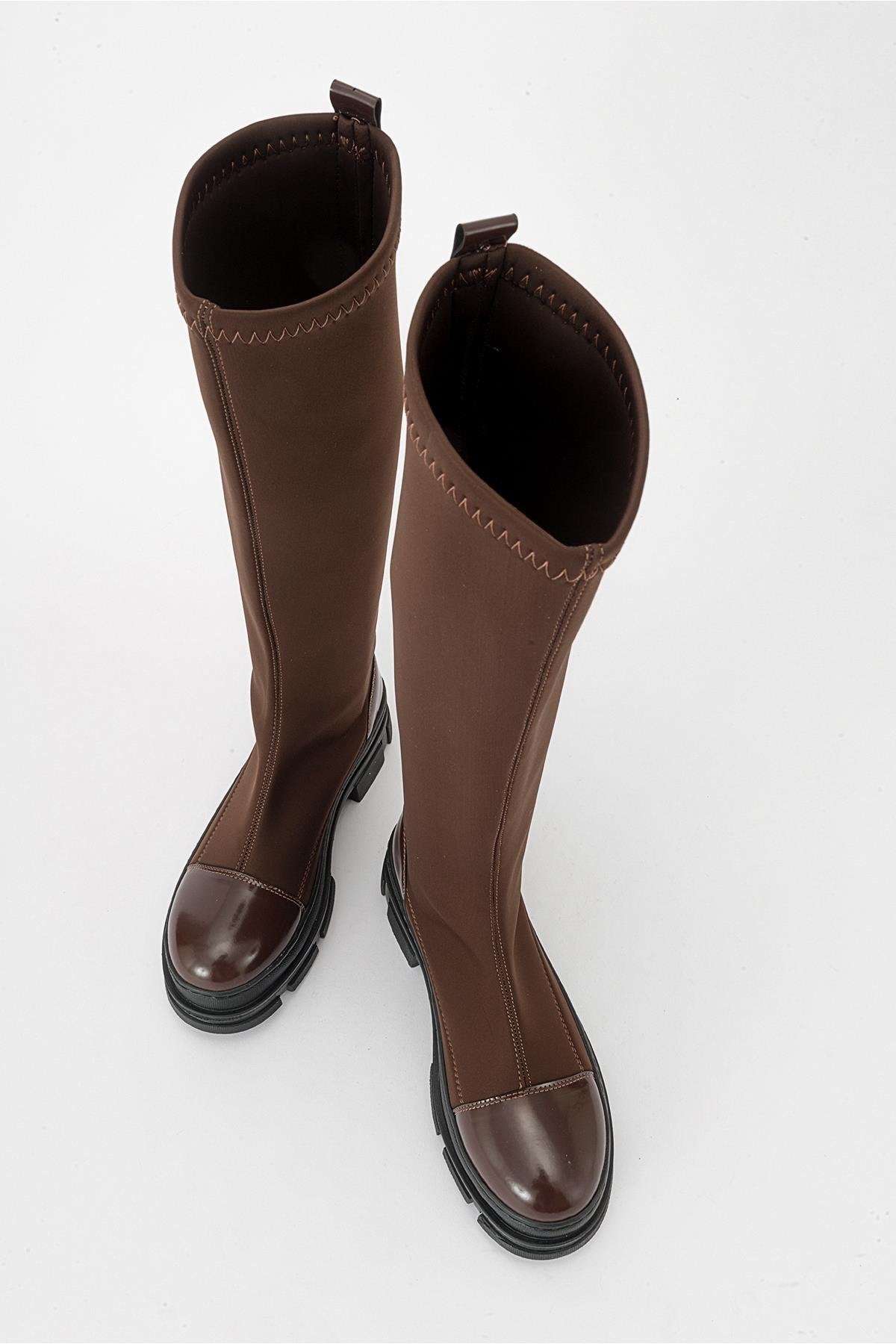 Bella Brown Scuba Boot (Women) by Prologue Shoes - Bare Fashion