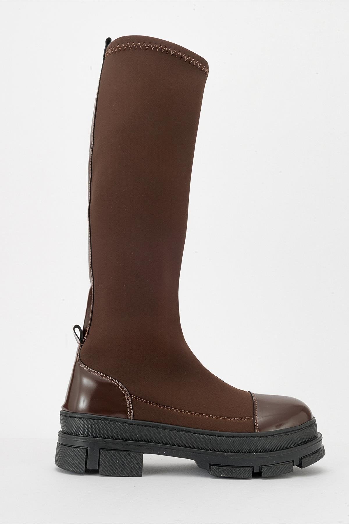 Bella Brown Scuba Boot (Women) by Prologue Shoes - Bare Fashion