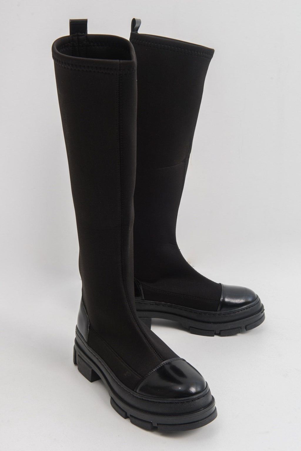 Bella Black Scuba Boot (Women) by Prologue Shoes - Bare Fashion