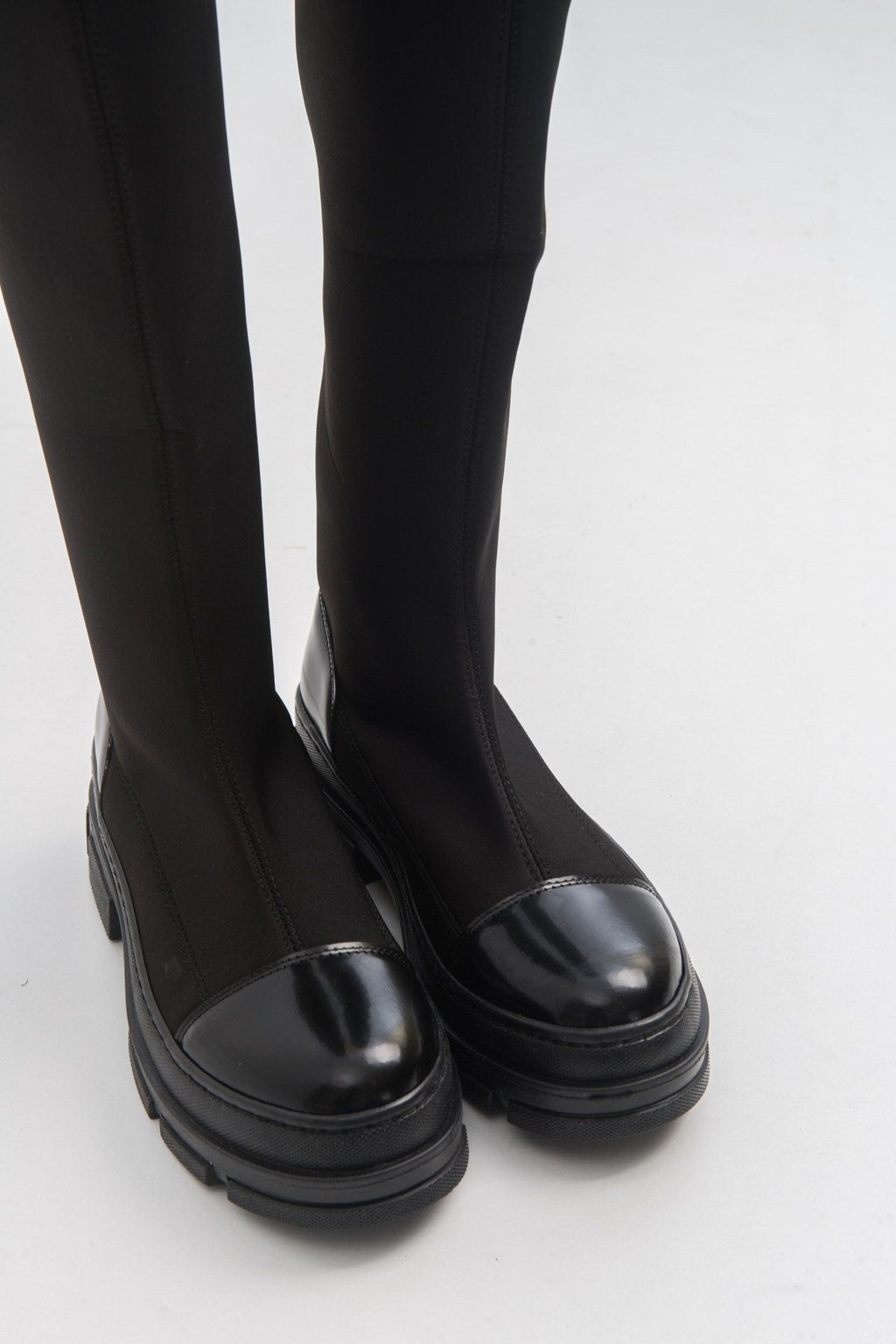 Bella Black Scuba Boot (Women) by Prologue Shoes - Bare Fashion