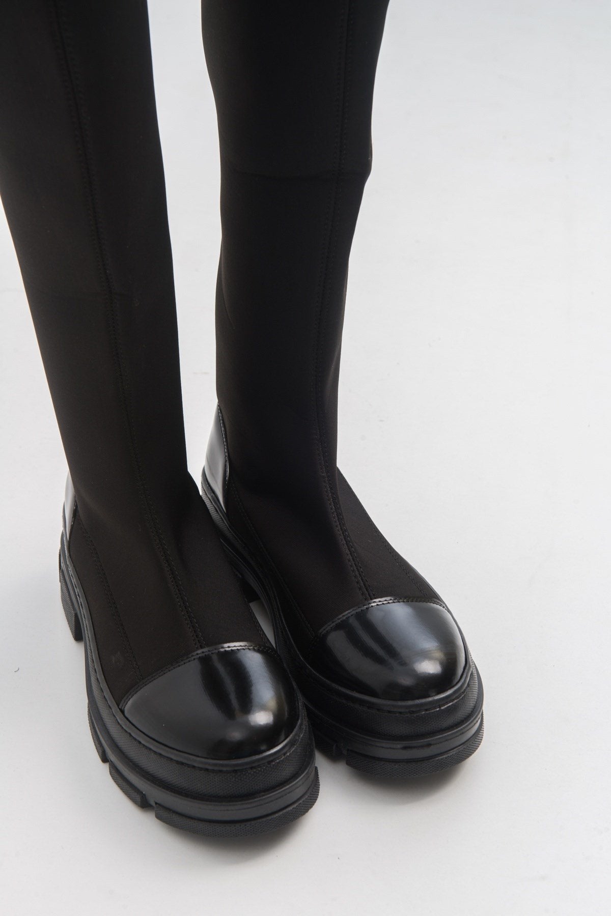 Bella Black Scuba Boot (Women) by Prologue Shoes - Bare Fashion