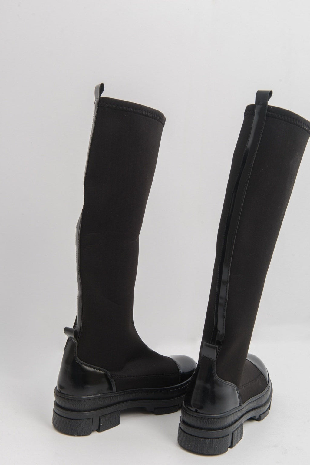 Bella Black Scuba Boot (Women) by Prologue Shoes - Bare Fashion