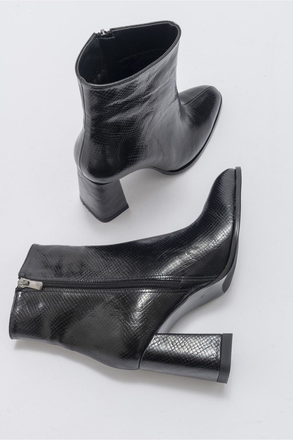 Jewel Black Pattern High Heel Boot (Women) by Prologue Shoes - Bare Fashion