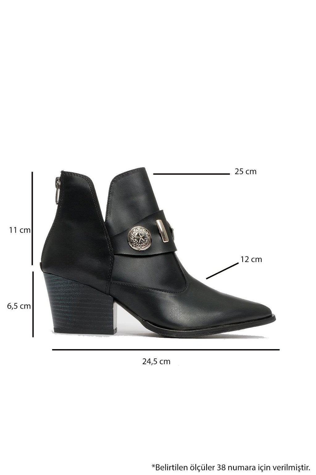 Kenda Black Buckle Block Heel Boot (Women) by Prologue Shoes - Bare Fashion