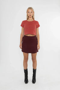 Noor Skirt in Pecan by Deidei - Bare Fashion